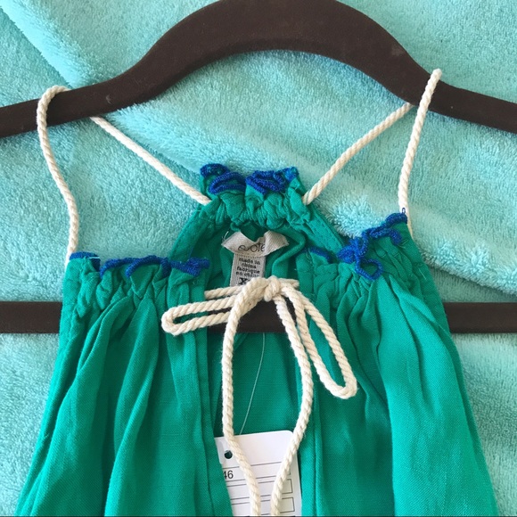 Ecoté Teal High Neck Swing Tank - Picture 2 of 6